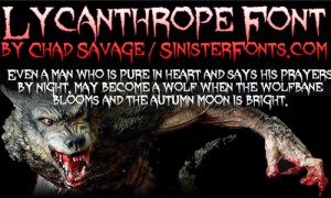 Lycanthrope Font